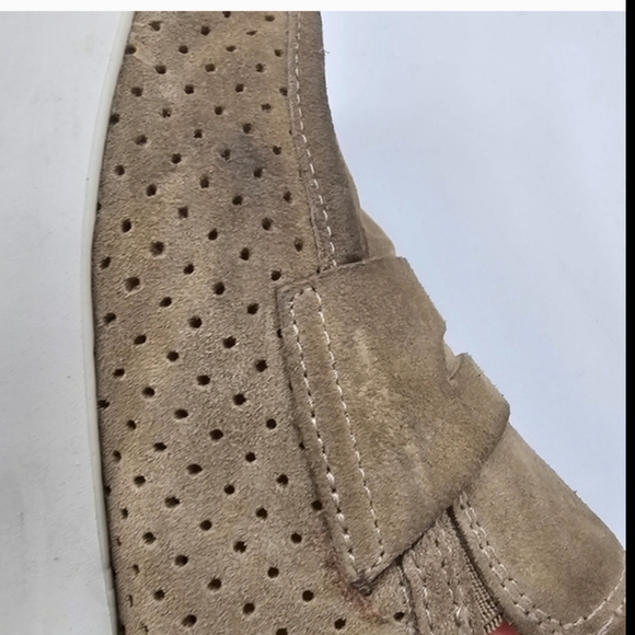 Paul Green Alexa Loafers Women’s Tan Grain Soft Suede Size 7 (UK 4.5) Platform - Picture 12 of 16